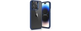 For Apple iPhone 14 PRO 6.1" DOT Thick Beautiful Hybrid Case Cover - Black/Blue