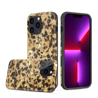 For Apple iPhone 14 PRO 6.1" Delight IMD Design Thick Hybrid Case Cover - C