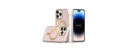 For Apple iPhone 14 PRO 6.1" Design Card Holder with Magnetic Ring Stand Hybrid Case Cover - Love