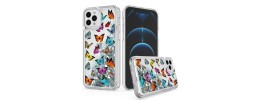 For Apple iPhone 14 PRO 6.1" Design Water Quicksand Glitter Case Cover - C