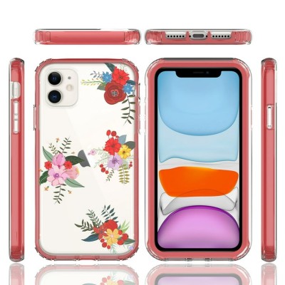 For Apple iPhone 14 PRO 6.1" Essence Beautiful Design Hybrid Shockproof Case Cover - F