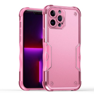 For Apple iPhone 14 PRO 6.1" Exquisite Tough Shockproof Hybrid Case Cover - Pink