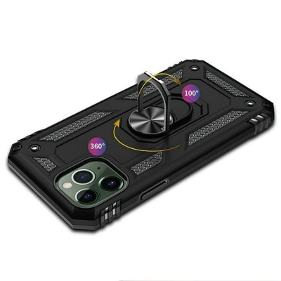 For Apple iPhone 14 PRO 6.1" Holster Magnetic Ringstand Clip Cover Case - Black