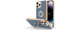 For Apple iPhone 14 PRO 6.1" Machine Magnetic Kickstand Case Cover - Rose Gold