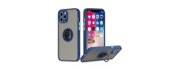 For Apple iPhone 14 PRO 6.1" Magnetic RingStand Case Cover - Dark Blue