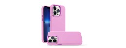 For Apple iPhone 14 PRO 6.1" Premium LIQUID Silicone with Metal Buttons and Camera Edges Case Cover - Rose Pink