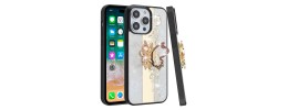 For Apple iPhone 14 PRO 6.1" SPLENDID Diamond Glitter Ornaments Engraving Case Cover - Enchanted Butterfly Mint