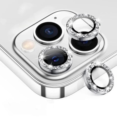 For Apple iPhone 14 PRO 6.1"/iPhone 14 PRO MAX 6.7" Diamond Bling Camera Lens Full Tempered Glass - Mixed Color