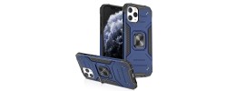 For Apple iPhone 14 PRO 6.1" Robust Magnetic Kickstand Hybrid Case Cover - Blue