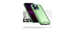 For Apple iPhone 14 PRO 6.1" Rank Tough Strong Modern Fused Hybrid Case Cover - Light Green