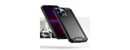 For Apple iPhone 14 PRO 6.1" Rank Tough Strong Modern Fused Hybrid Case Cover - BLACK