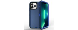 For Apple iPhone 14 PRO MAX 6.7" Absolute Thick Tough Hybrid Case Cover - Blue