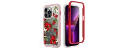 For Apple iPhone 14 PRO MAX 6.7" Attractive Design Shockproof Hybrid Case Cover - B