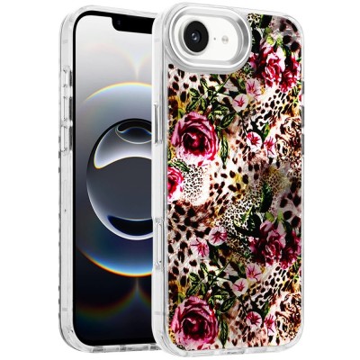 For Apple iPhone 14 PRO MAX 6.7" Attractive Design Shockproof Hybrid Case Cover - F
