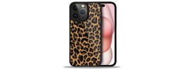 For Apple iPhone 14 PRO MAX 6.7" Bling Animal Design Glitter Hybrid Case Case - Black Leopard