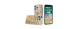 For Apple iPhone 14 PRO MAX 6.7" Bling Hybrid Case Cover - B