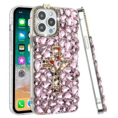 For Apple iPhone 14 PRO MAX 6.7" Bling Hybrid Case Cover - I