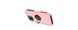 For Apple iPhone 14 PRO MAX 6.7" CHIEF Oil Painted Magnetic Ring Stand Hybrid Case Cover - Pink