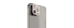 For Apple iPhone 14 PRO MAX 6.7" Camera Lens Zinc Alloy With Diamond - Silver