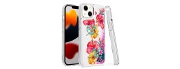 For Apple iPhone 14 PRO MAX 6.7" Design Water Quicksand Glitter Case Cover - C
