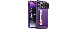 For Apple iPhone 14 PRO MAX 6.7" ELEGANT Wallet Case ID Money Holder Case Cover - Lavender