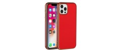 For Apple iPhone 14 PRO MAX 6.7" Electroplated Fashion Solid Color TPU Case Cover - Red