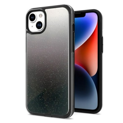 For Apple iPhone 14 PRO MAX 6.7" Electroplated Fashion Solid Color TPU Case Cover - Black