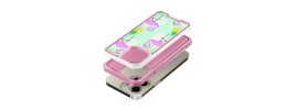 For Apple iPhone 14 PRO MAX 6.7" Exotic ShockProof Design Hybrid Case Cover - Floral Flamingo