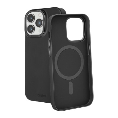 For Apple iPhone 14 PRO MAX 6.7" Finest Transparent Thick Acrylic Hybrid Metal Buttons Cover Case - Black