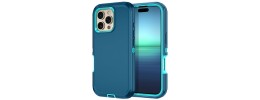 For Apple iPhone 14 PRO MAX 6.7" Perfect Tough Thick Hybrid With Metal Ring Stand Cover Case - Teal