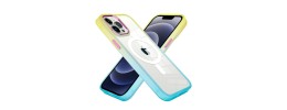 For Apple iPhone 14 PRO MAX 6.7" Radiant Two Tone Transparent Thick Hybrid Case Cover - Purple/Blue