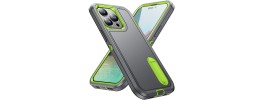 For Apple iPhone 14 PRO MAX 6.7" Rank Tough Strong Modern Fused Hybrid Case Cover - Light Green