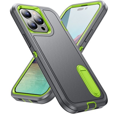 For Apple iPhone 14 PRO MAX 6.7" Rank Tough Strong Modern Fused Hybrid Case Cover - Light Green