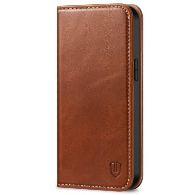 For Apple iPhone 14 PRO MAX 6.7" Retro Wallet Card Holder Case Cover - Brown
