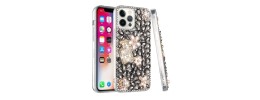 For Apple iPhone 14 PRO MAX 6.7" Rhombus Bling Glitter Diamond Case Cover - Rose Pink