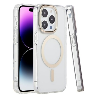 For Apple iPhone 14 PRO MAX 6.7" Slick 3in1 Premium IMD Electroplated Hybrid Design Case Cover - A