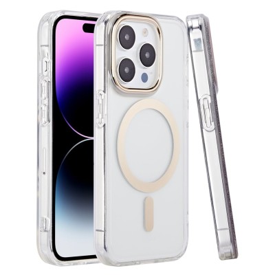 For Apple iPhone 14 PRO MAX 6.7" Slick 3in1 Premium IMD Electroplated Hybrid Design Case Cover - C