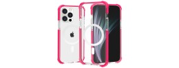 For Apple iPhone 14 PRO MAX 6.7" SpaceX Ultra Transparent Tone Case Cover - Pink