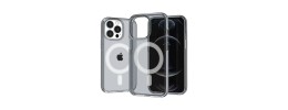 For Apple iPhone 14 PRO MAX 6.7" Sturdy Ultra Thick 3mm Transparent Hybrid Case Cover - Smokee Cover - Smoke