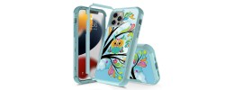 For Apple iPhone 14 PRO MAX 6.7" Tough Anti-Slip Hybrid Case Cover - Butterfly