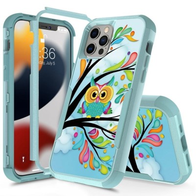 For Apple iPhone 14 PRO MAX 6.7" Tough Anti-Slip Hybrid Case Cover - Butterfly