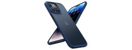For Apple iPhone 14 PRO MAX 6.7" Tough Anti-Slip Hybrid Case Cover - Navy Blue