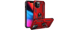 For Apple iPhone 14 PRO MAX 6.7" V 3in1 Combo Kickstand Holster Cover Case - Red