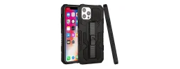 For Apple iPhone 14 PRO 6.1" Rocker Kickstand Tough Shockproof Hybrid Case Cover - Black
