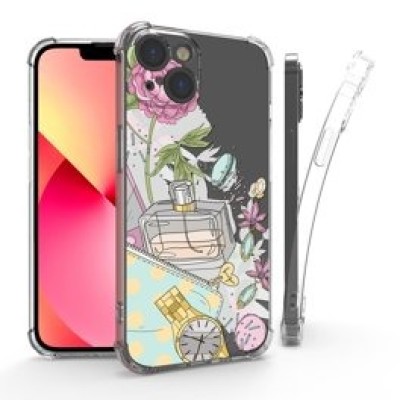 For Apple iPhone 14 6.1" Premium LIQUID Silicone with Metal Buttons and Camera Edges Case Cover - Rose Pink