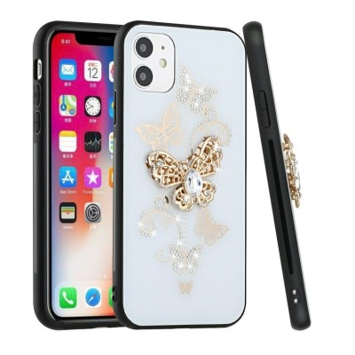 For Apple iPhone 8 Plus/7 Plus/6 Plus/6s Plus Decorative Glitter with Diamond All Around Hybrid - A Style