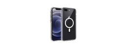 For Apple iPhone 8 Plus/7 Plus Aluminium Alloy Magnetic Ring Stand Hybrid Case Cover - Black