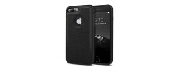 For Apple iPhone 8 Plus/7 Plus DOT Thick Beautiful Hybrid Case Cover - Black/Black