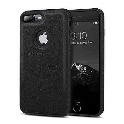 For Apple iPhone 8 Plus/7 Plus DOT Thick Beautiful Hybrid Case Cover - Black/Black