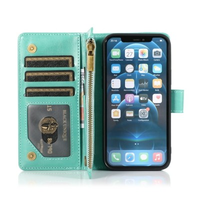 For Apple iPhone 8 Plus/7 Plus ELEGANT Wallet Case ID Money Holder Case Cover - Teal